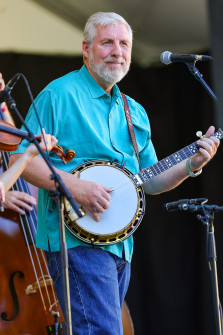 Alan Tompkins at Bloomin Bluegrass 2024 (by Randy Watkins)