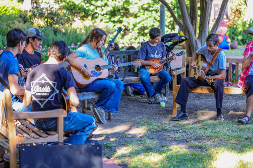 Jamming at Bloomin Bluegrass 2024 (by Randy Watkins)