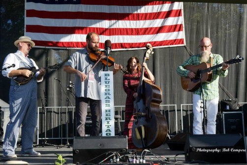 Helen Highwater Stringband at Bloomin' Bluegrass Festival 2015. Photo by Bob Compere