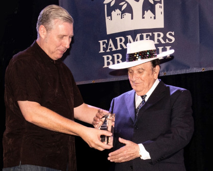 Bobby Osborne Star Award presentation (photo by Perry Callahan)