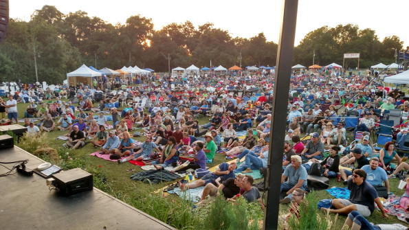 View from the stage at Bloomin' Bluegrass Festival 2016. Photo by Alan Tompkins.