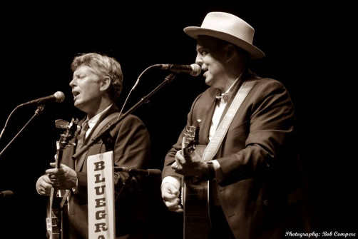 Eric & Leigh Gibson at Bloomin' Bluegrass Festival 2016. Photo by Bob Compere.