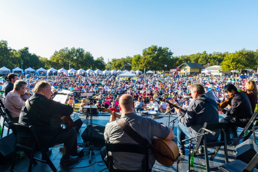 Kruger Brothers & DSO Quartet at Bloomin' 2019 (Nate Dalzell)