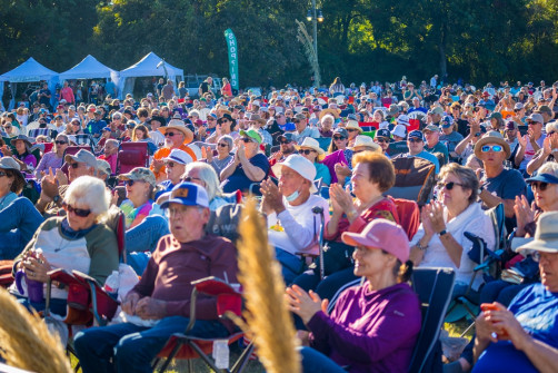 Our beautiful Bloomin' 2021 audience (Nate Dalzell)