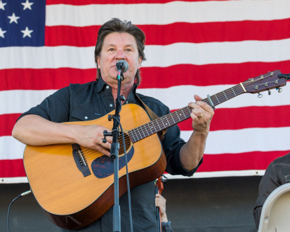 Ronnie Bowman at Bloomin Bluegrass 2024 (by Nate Dalzell)