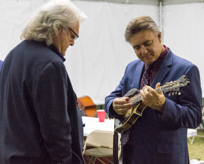 Ricky Skaggs & Ronnie McCoury at Bloomin' 2023 (Nate Dalzell)