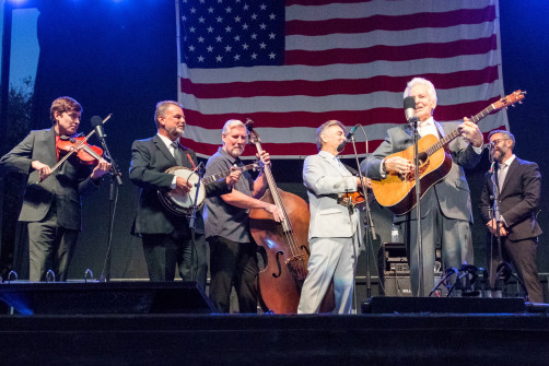 Del McCoury Band with Alan Tompkins at Bloomin Bluegrass 2024 (by Nate Dalzell)