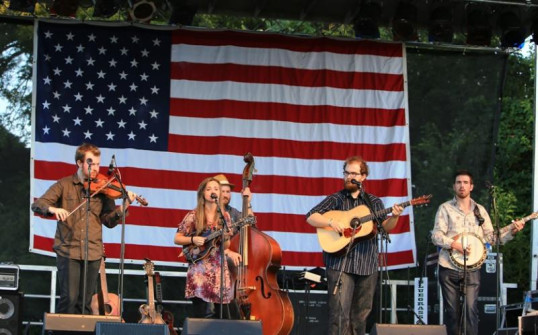 Sierra Hull on stage at Bloomin' Bluegrass 2013.  Photo courtesy of Derrick Birdsall.