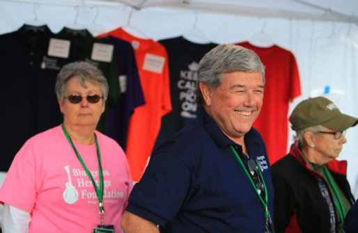 BHF volunteers Scheila Hollis, Bob Gates, and Carol Dixon at Bloomin' Bluegrass 2013.  Photo courtesy of Derrick Birdsall.