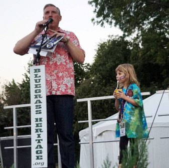 Alan & Jessica Tompkins at Bloomin' Bluegrass Festival 2016. Photo by Bob Compere.