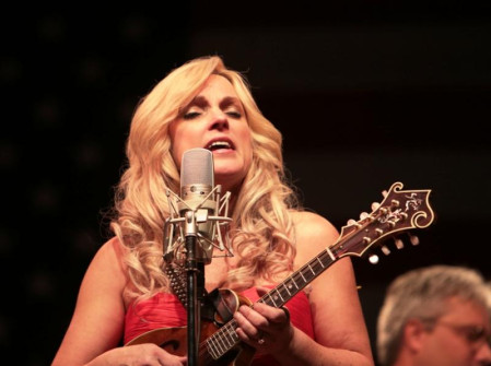 Rhonda Vincent on stage at Bloomin' Bluegrass 2012. Photo courtesy of Derrick Birdsall.