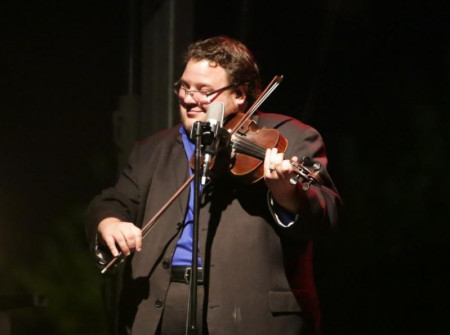 Hunter Berry at Bloomin' Bluegrass 2012.  Photo courtesy of Derrick Birdsall.