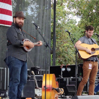 Nolan Lawrence of the Hillbenders at Bloomin' Bluegrass Festival 2015.