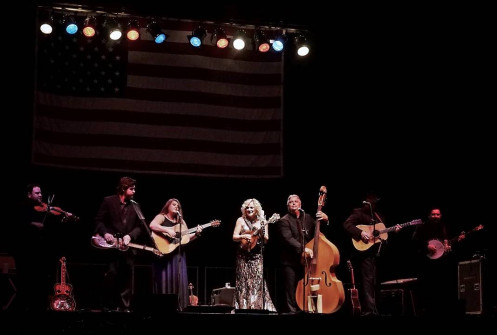 Rhonda Vincent & The Rage at Bloomin' Bluegrass Festival 2016. Photo by Bob Compere.