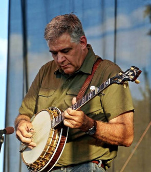 Steve Huber at Bloomin' Bluegrass Festival 2016. Photo by Bob Compere.