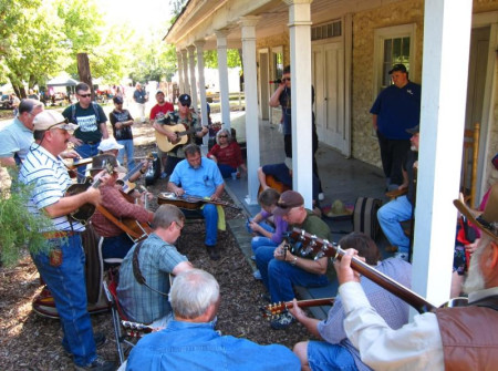 Jamming at Bloomin' Bluegrass 2010.  Photo courtesy of Derrick Birdsall.