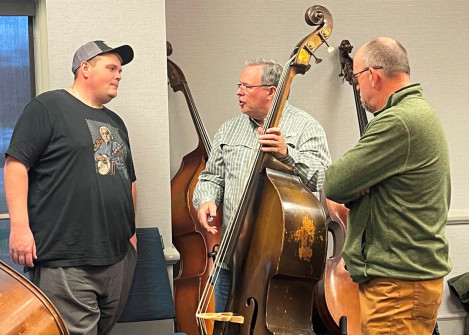 Kyle Perkins, Wes Horton and bass player (unnamed) at Great American Vintage BassFest 2024