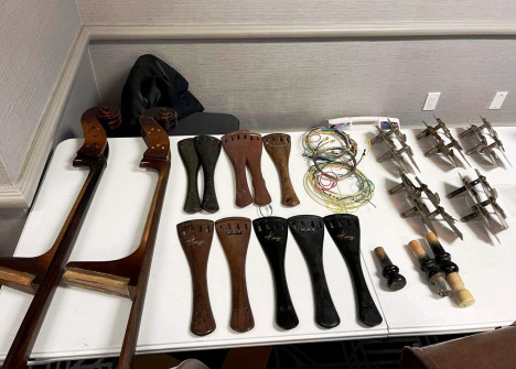 Parts on display at Great American Vintage BassFest 2025 (© Kyle Perkins)