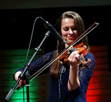 Hailey Sandoz at Lone Star Fest 2015 with the Herrins. Photo by Bob Compere.