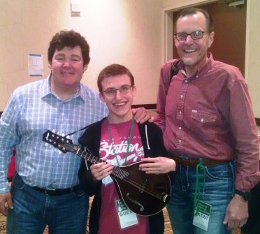 Backstage with Marty Raybon, Braeden Paul, and Adam Steffey at Lone Star Fest 2015.