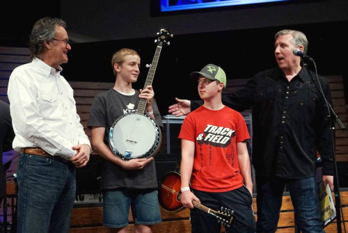 Play It Forward! at Lone Star Fest 2016 - Jacob Williams & Dalton Bartlett with Blue Grass Boy Blake Williams