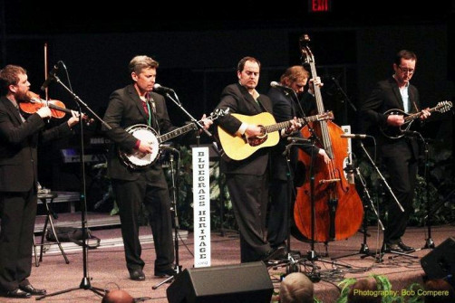 The Gibson Brothers onstage at Bluegrass Winterjam, Feb. 19, 2011. Photo by Bob Compere.