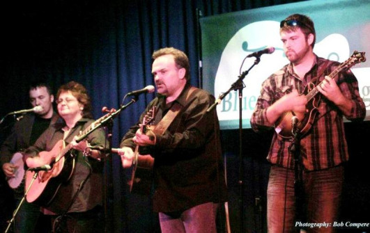 The Dale Ann Bradley Band onstage at Sons of Hermann Hall, April 22 2012. Photo by Bob Compere.