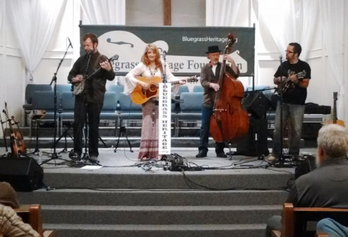 The Claire Lynch Band onstage at Allen Heights Baptist Church, May 9 2014