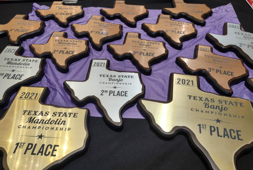 2021 Texas State Championships plaques (by Alan Tompkins)