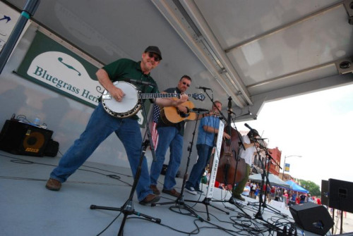 Downtown String Band at Wylie Jubilee 2013.  7-3-2013.  ©Craig Kelly