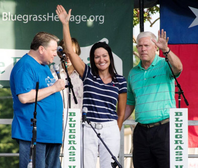 Mayor Eric Hogue and Pete Sessions at Wylie Jubilee 2017 ©Nate Dalzell