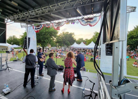 Becky Buller Band at  Wylie Jubilee 2021. ©Mike Drudge