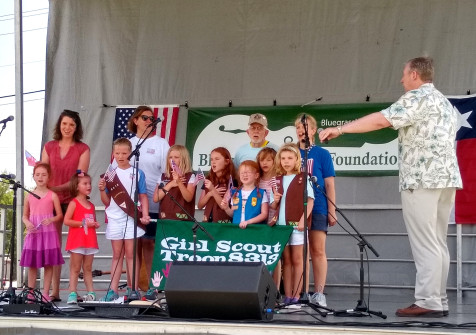 Brownie Troop 8313 at Wylie Jubilee 2018 ©Jim Gerber
