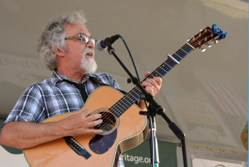 Dave Walser of Sgt Pepper's Lonely Bluegrass Band at the Wylie Jubilee - Saturday July 5, 2014.  Photo courtesy Craig Kelly.