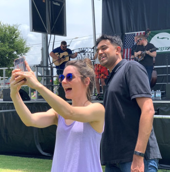 Selfie fun at  Wylie Jubilee 2019.  ©Gerald Jones