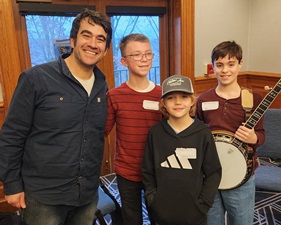 Foundation sponsors young students in Hatfield Music Banjo Workshop